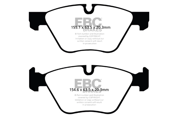 EBC Brakes fékbetétkészlet, tárcsafék - DP52077NDX - TothCarparts