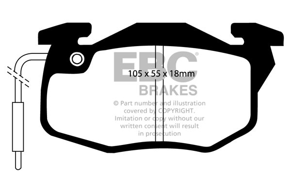 EBC Brakes fékbetétkészlet, tárcsafék - DP5545NDX - TothCarparts