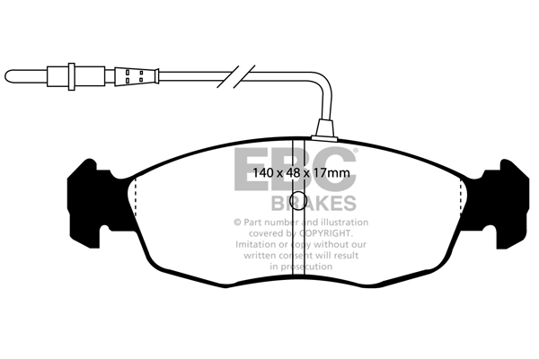 EBC Brakes fékbetétkészlet, tárcsafék - DP5948NDX - TothCarparts