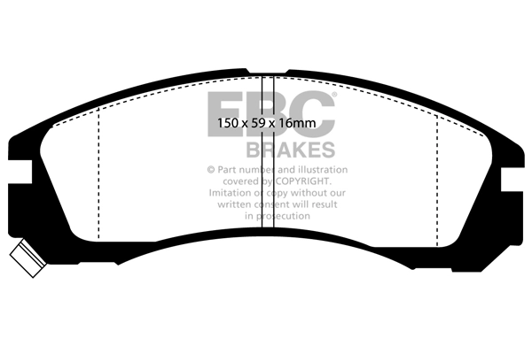 EBC Brakes fékbetétkészlet, tárcsafék - DP5954NDX - TothCarparts