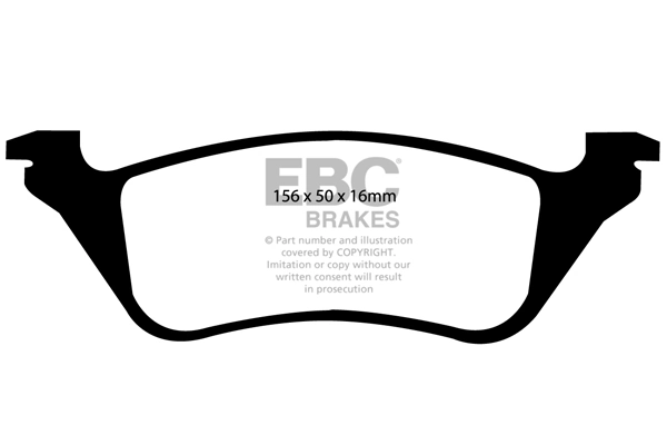 EBC Brakes fékbetétkészlet, tárcsafék - DP61629 - TothCarparts
