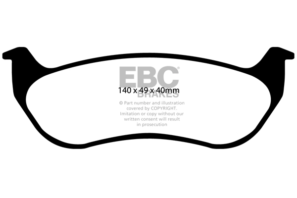 EBC Brakes fékbetétkészlet, tárcsafék - DP61673 - TothCarparts