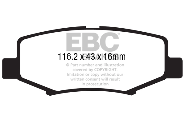 EBC Brakes fékbetétkészlet, tárcsafék - DP61799 - TothCarparts