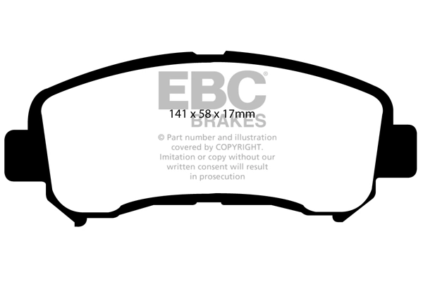 EBC Brakes fékbetétkészlet, tárcsafék - DP61954 - TothCarparts