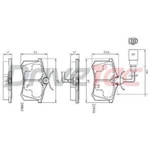 DriveTec fékbetétkészlet, tárcsafék - DPAD1556 - TothCarparts