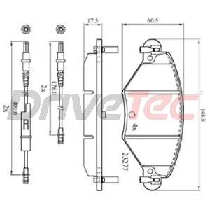 DriveTec fékbetétkészlet, tárcsafék - DPAD1654 - TothCarparts