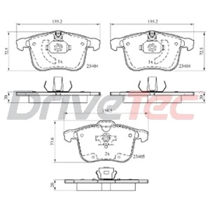 DriveTec fékbetétkészlet, tárcsafék - DPAD1783 - TothCarparts