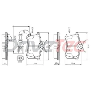 DriveTec fékbetétkészlet, tárcsafék - DPAD1815 - TothCarparts