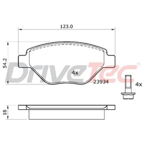 DriveTec fékbetétkészlet, tárcsafék - DPAD1866 - TothCarparts