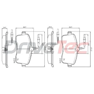 DriveTec fékbetétkészlet, tárcsafék - DPAD1890 - TothCarparts