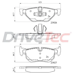 DriveTec fékbetétkészlet, tárcsafék - DPAD1915 - TothCarparts