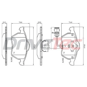 DriveTec fékbetétkészlet, tárcsafék - DPAD784 - TothCarparts