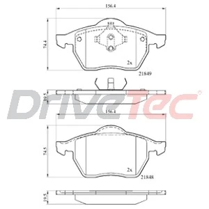 DriveTec fékbetétkészlet, tárcsafék - DPAD978 - TothCarparts