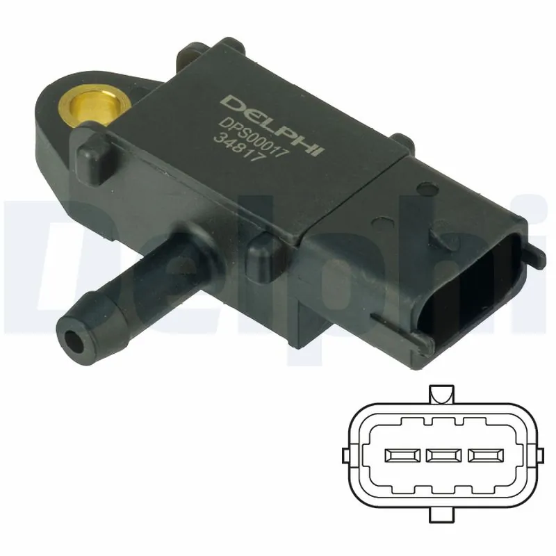 DELPHI Érzékelő, kipufogógáz-nyomás - DPS00017 - TothCarparts