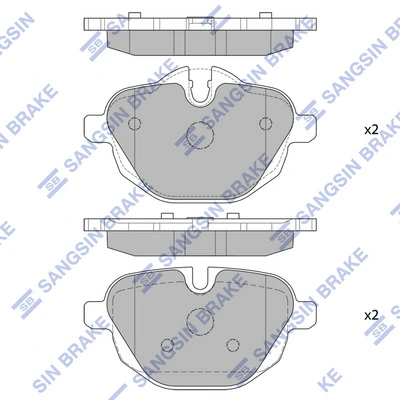 Hi-Q fékbetétkészlet, tárcsafék - SP2275(SD) - TothCarparts