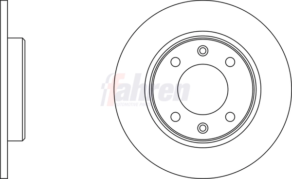 Fahren féktárcsa - FBD6059 - TothCarparts