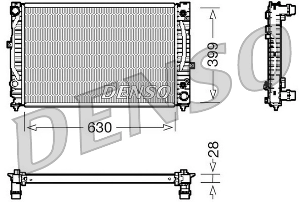 DENSO hűtő, motorhűtés - DRM02031 - TothCarparts