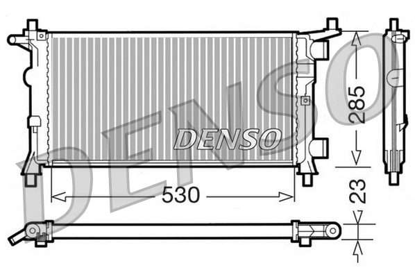 DENSO hűtő, motorhűtés - DRM20041 - TothCarparts
