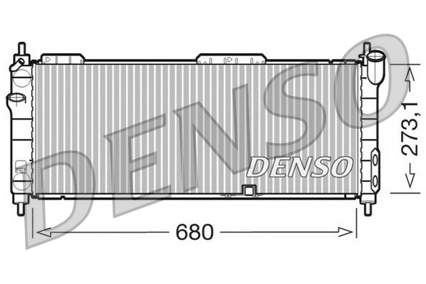 DENSO hűtő, motorhűtés - DRM20042 - TothCarparts