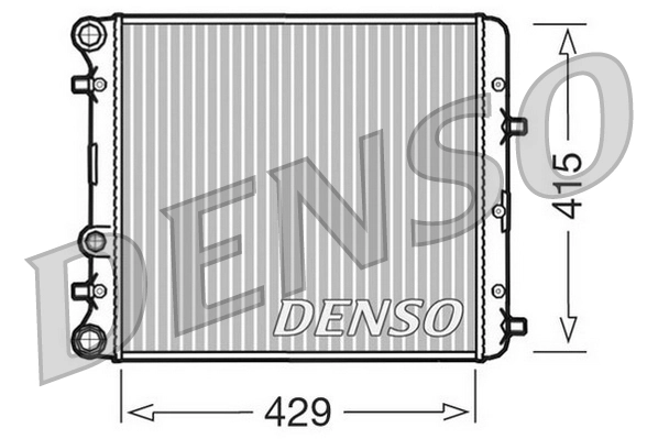 DENSO hűtő, motorhűtés - DRM27002 - TothCarparts