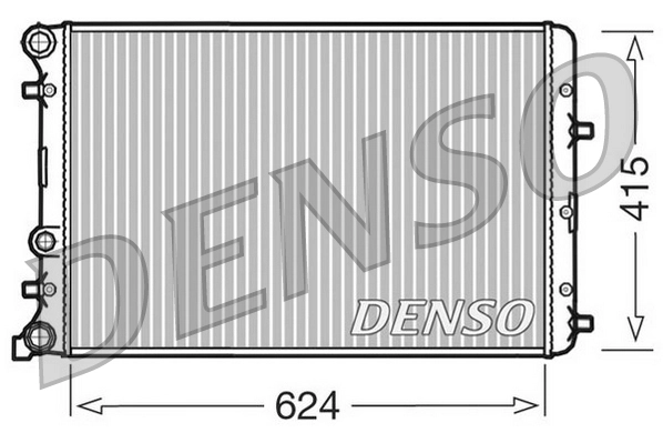 DENSO hűtő, motorhűtés - DRM27003 - TothCarparts