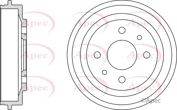 APEC fékdob - DRM9113 - TothCarparts