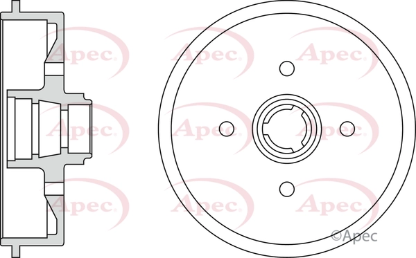 APEC fékdob - DRM9120 - TothCarparts