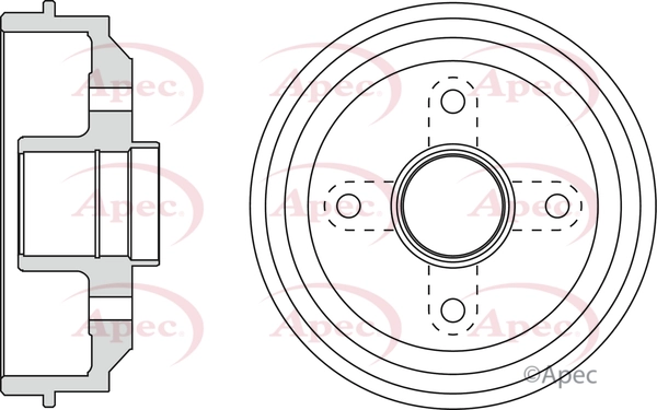 APEC fékdob - DRM9142 - TothCarparts