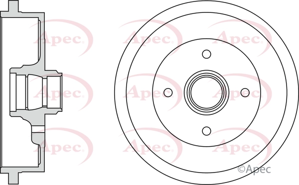 APEC fékdob - DRM9154 - TothCarparts