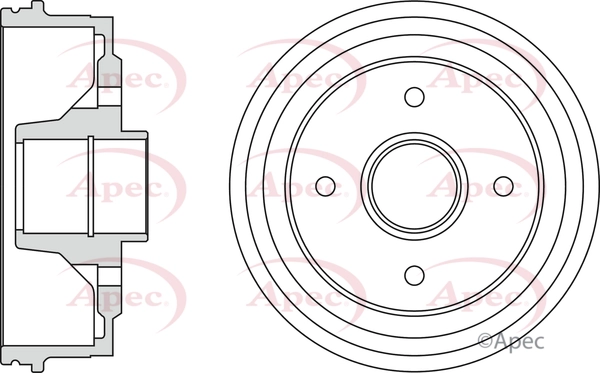 APEC fékdob - DRM9168 - TothCarparts