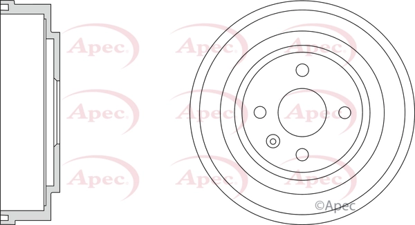 APEC fékdob - DRM9218 - TothCarparts