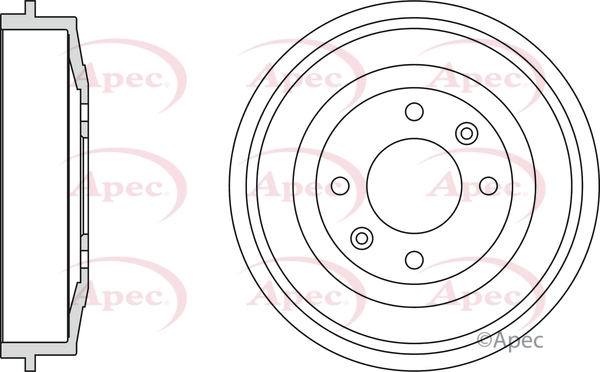 APEC fékdob - DRM9504 - TothCarparts
