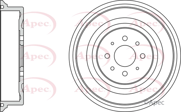 APEC fékdob - DRM9802 - TothCarparts