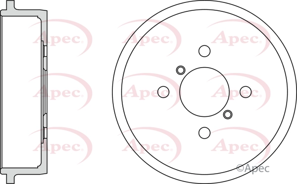 APEC fékdob - DRM9966 - TothCarparts
