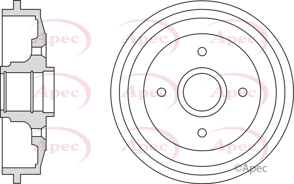 APEC fékdob - DRM9986 - TothCarparts