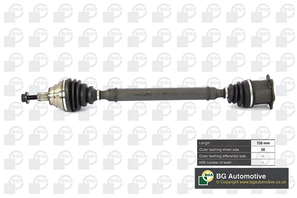 BGA hajtótengely - DS0100R - TothCarparts