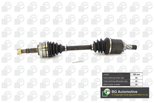 BGA hajtótengely - DS9500LA - TothCarparts