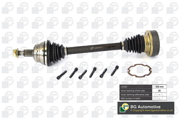 BGA hajtótengely - DS9618L - TothCarparts