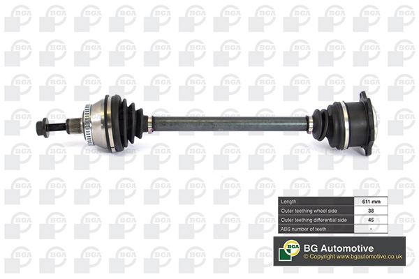 BGA hajtótengely - DS9621LA - TothCarparts