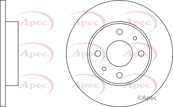 APEC féktárcsa - DSK103 - TothCarparts