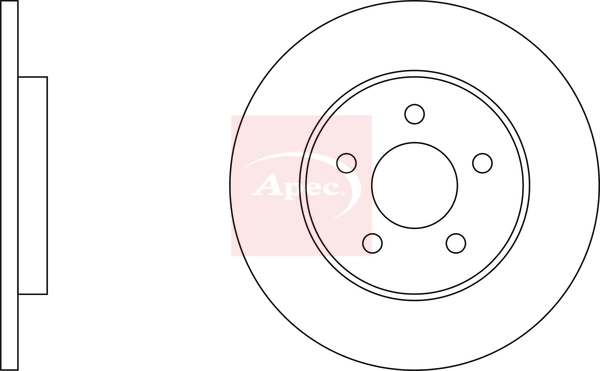 APEC féktárcsa - DSK2058 - TothCarparts