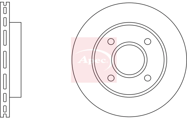 APEC féktárcsa - DSK208 - TothCarparts
