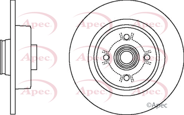 APEC féktárcsa - DSK2398 - TothCarparts