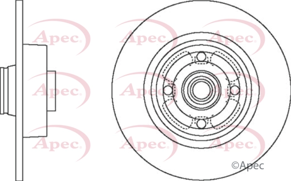 APEC féktárcsa - DSK2442 - TothCarparts