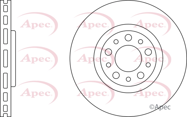 APEC féktárcsa - DSK2500 - TothCarparts