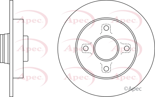 APEC féktárcsa - DSK2812 - TothCarparts