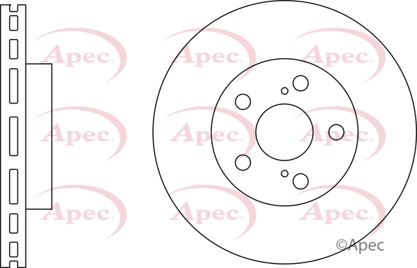 APEC féktárcsa - DSK2837 - TothCarparts