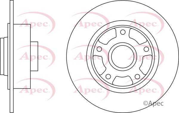 APEC féktárcsa - DSK2843 - TothCarparts