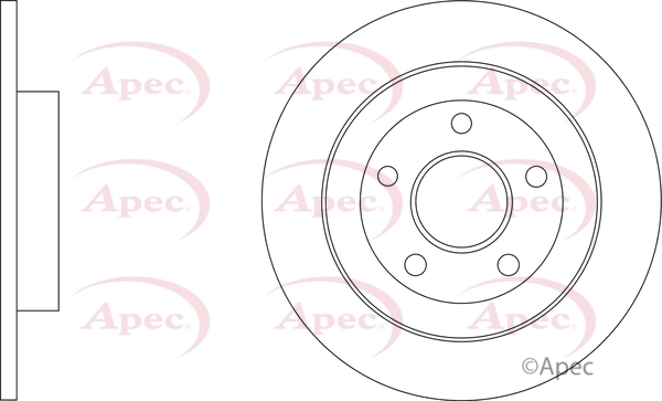 APEC féktárcsa - DSK3491 - TothCarparts