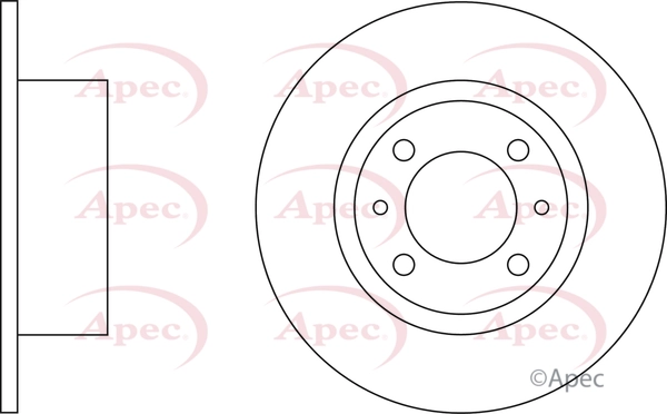 APEC féktárcsa - DSK505 - TothCarparts